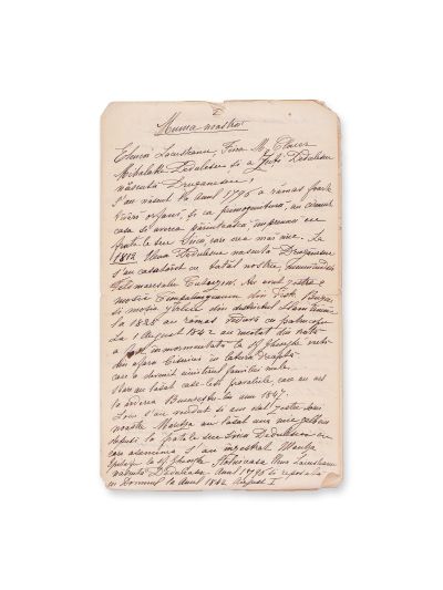 Col. Grigore Lăcusteanu, fragment-manuscris „Amintirile colonelului Lăcusteanu”