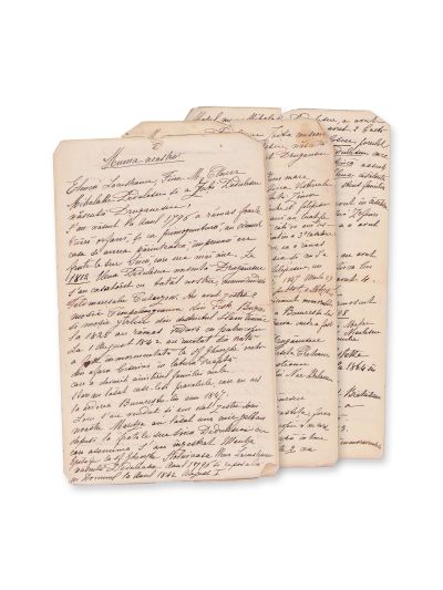 Col. Grigore Lăcusteanu, fragment-manuscris „Amintirile colonelului Lăcusteanu”