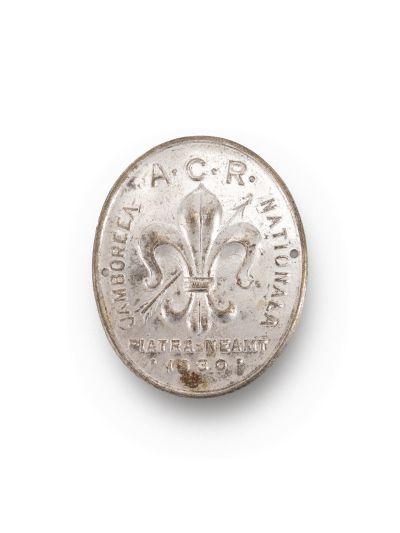 A.C.R. Jamboreea Națională - Piatra Neamț, 1930, insignă + emblemă de baston
