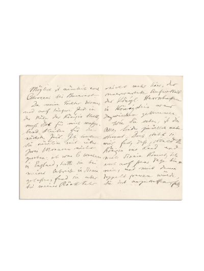 Titu Maiorescu, scrisoare olografă, 6/18 septembrie 1885