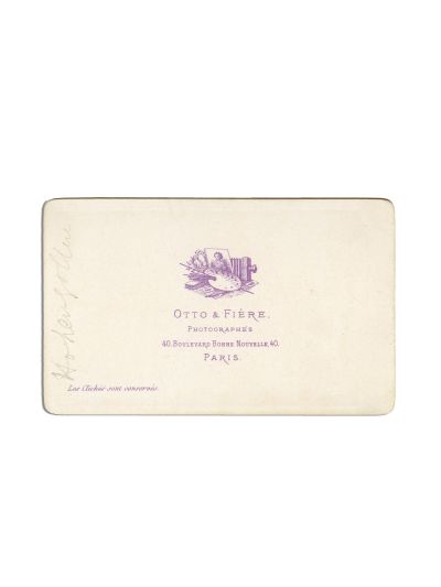 Leopold de Hohenzollern-Sigmaringen, tatăl regelui Ferdinand I, fotografie format carte-de-visite, atelier Otto & Fiere