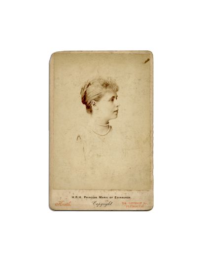 H.R.H. Principesa Maria de Edinburgh, fotografie de cabinet, atelier Heath