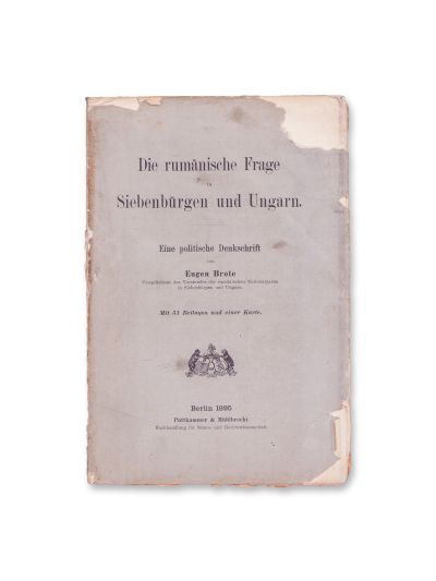 Eugen Brote, Chestiunea românească în Transilvania și Ungaria, 1895 