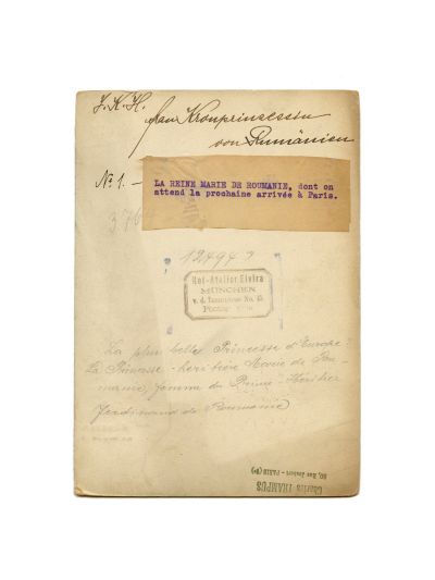 Principesa Maria a României, fotografie de epocă, atelier Elvira