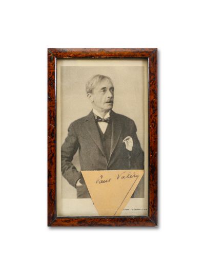 Paul Valery, fotografie de epocă + semnătură olografă