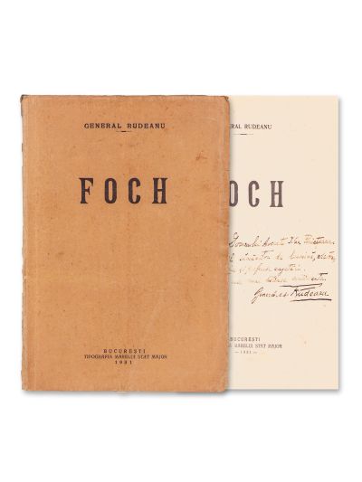 General Rudeanu, Foch, cu dedicație pentru avocatul Ioan Gh. Periețeanu  