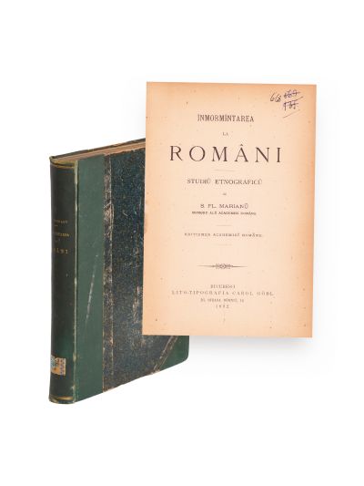 Simion Fl. Marian, Înmormântarea la români, 1892