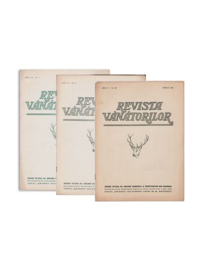 Revista Vânătorilor, trei numere, 1924 - 1926, din colecția familiei Ștefănescu