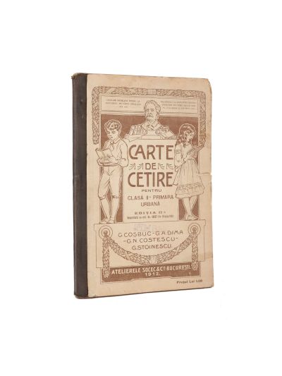 G. Coșbuc, G. N. Costescu, G. A. Dima, G. Stoinescu, Carte de citire, 1912, din biblioteca lui I. Popescu Băjenaru