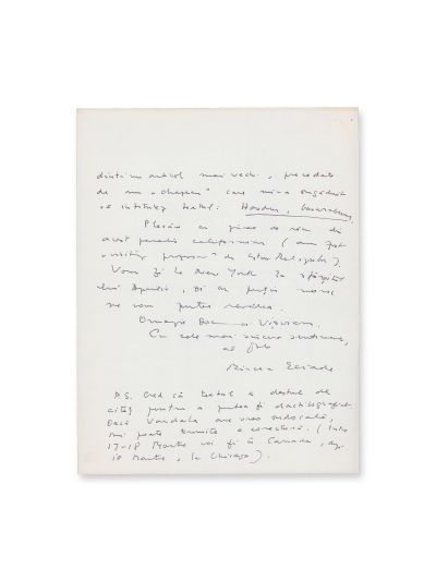 Mircea Eliade, scrisoare pentru Constantin Vișoianu + manuscrisul de 10 pagini „Hasdeu, basarabeanu”