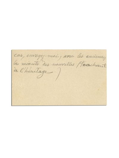 General Florescu, carte de vizită cu însemnare