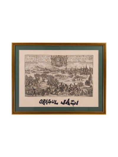 Cetatea Iași, gravură în cupru, 1788