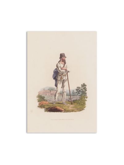 Țărani din Mărginimea Sibiului, două cromolitografii, 1804
