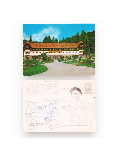 Echipele „C.F.R.” Cluj și „U” Cluj, două cărți poștale adresate lui Roman Morar, 1971-1974