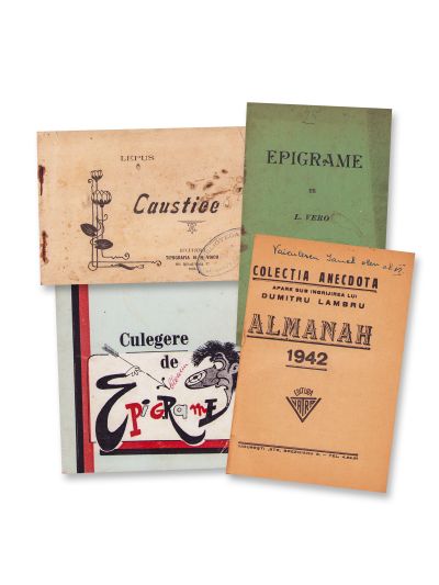 Patru volume cu epigrame și anecdote, 1899-1972