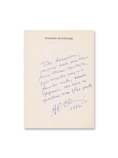 Patru volume cu epigrame și anecdote, 1899-1972