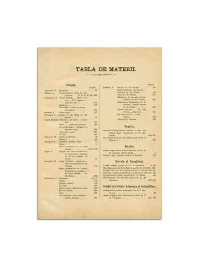 Publicația „Convorbiri Literare”, Anul IV, debutul lui Mihai Eminescu în Convorbiri Literare