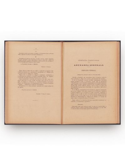 Actele Societății „Transilvania” pe anii 1887 până la 1897