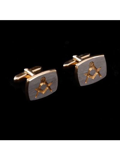 Pereche de butoni cu însemne masonice, bijutier Richard Ogden
