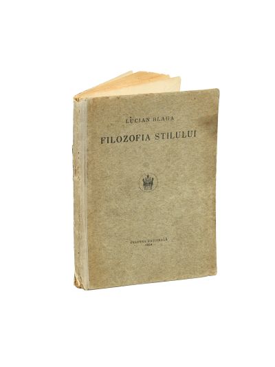Lucian Blaga, Filozofia stilului, 1924, cu dedicație pentru Caius Brediceanu