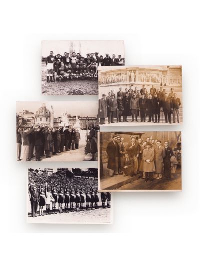 Naționala de fotbal a României în Italia, cinci fotografii de epocă, 1940 