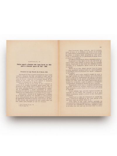 Th. C. Aslan, Politica agrară a României, 1909