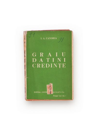 I. Aurel Candrea, Graiu. Datini. Credințe