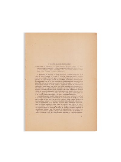 Gh. Pavelescu, Cercetări asupra magiei la românii din Munții Apuseni, 1945