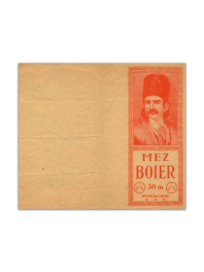 Banderolă cu reclama firmei Mez Boier, Românofir, cca. 1926
