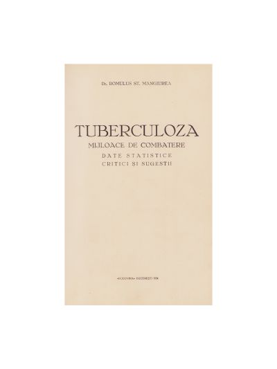 Dr. Romulus St. Mangiurea, Tuberculoza, 1934, cu monograma reginei Maria 