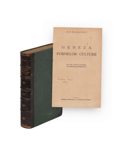 P. P. Negulescu, Geneza formelor culturii, 1934, din biblioteca lui Marius Nuși