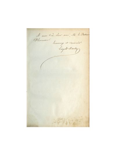 Leopold Monty, Histoire de l'Antiquite profane, cu dedicație