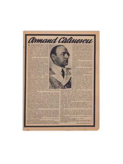 Publicația „Realitatea  Ilustrată”, Anul XII, 26 septembrie 1939 - Număr închinat lui Armand Călinescu