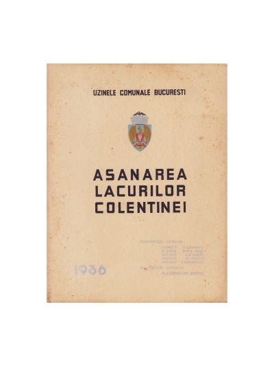 Asanarea Lacurilor Colentinei, 1936