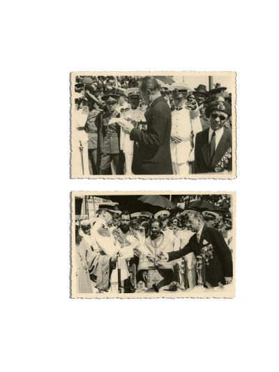 Pamfil Șeicaru, Inaugurarea Mausoleului de la Mărășești, două fotografii tip carte poștală, 1938