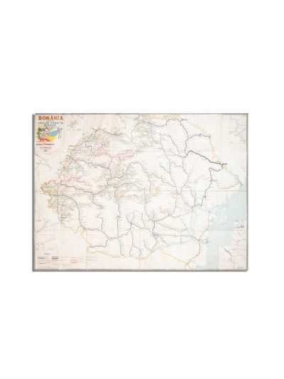 Harta Căilor Ferate Române, 1922