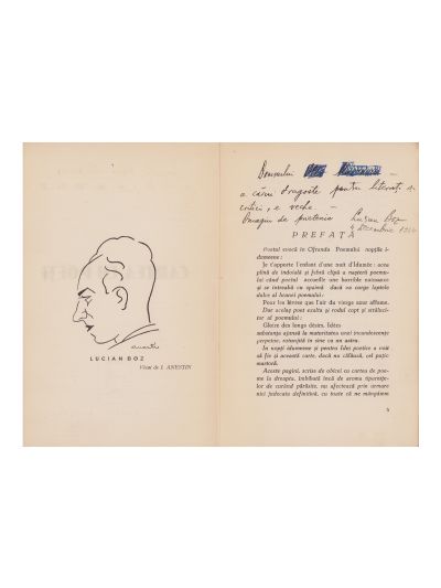 Lucian Boz, Cartea cu poeți, [1934], cu dedicație 