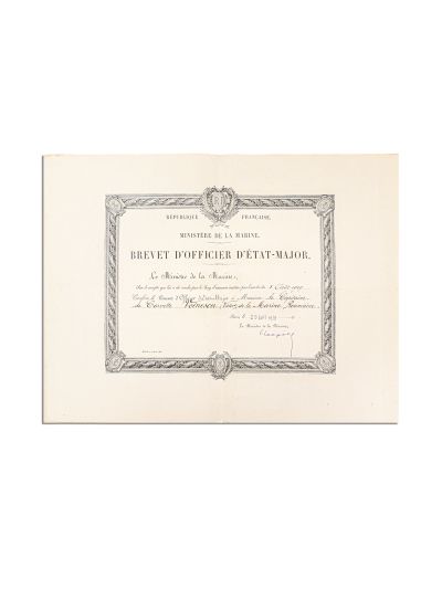 Comandorul Victor (Niță) Voinescu, două brevete, 1938