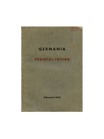 Germania. Frontul intern, februarie 1940