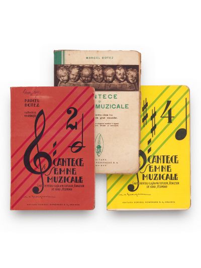 Marcel Botez, Cântece și semne muzicale, 1933-1936, trei manuale de muzică