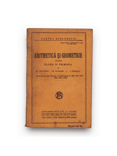Patru cărți de aritmetică și economie politică, 1907-1932