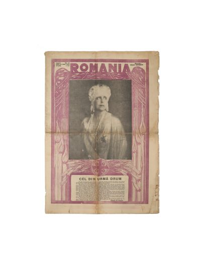 Publicația „România”, Anul I,  25 iulie 1938 - „Cel din urmă drum al reginei Maria”