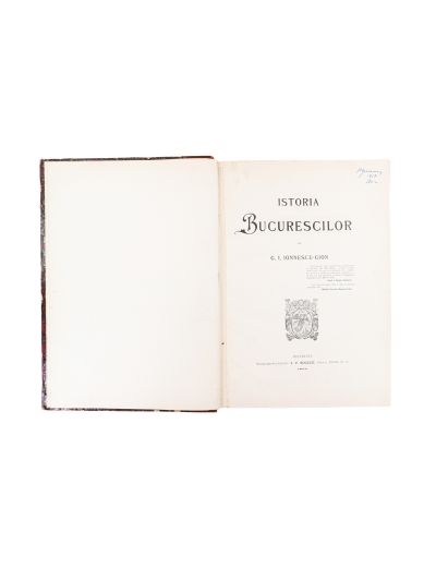 G. I. Ionnescu-Gion, Istoria Bucurescilor, 1899