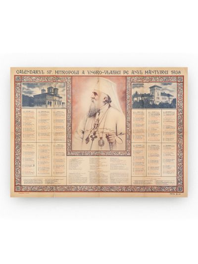 Calendarul Sfintei Mitropolii a Ungro-Vlahiei pe anul 1938