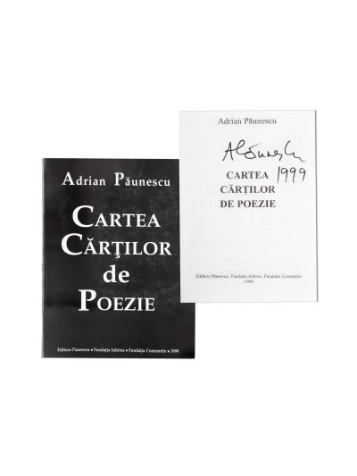 Adrian Păunescu, Cartea cărților de poezie, 1999, cu autograf