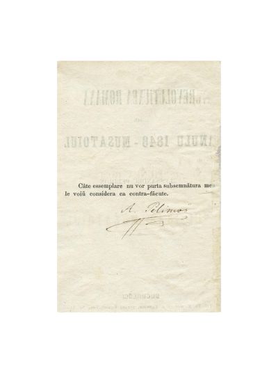 Alexandru Pelimon, Revoluțiunea română din anul 1848 - Mușătoiul, cu semnătura autorului