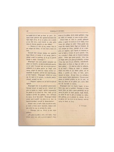 Convorbiri Literare, Anul IX, Nr. 10, 1 ianuarie 1876, cu „Punguța cu doi bani” de Ion Creangă