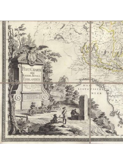 Georg Ignaz von Metzburg, Harta poștală a teritoriilor Imperiului Habsburgic, 1782
