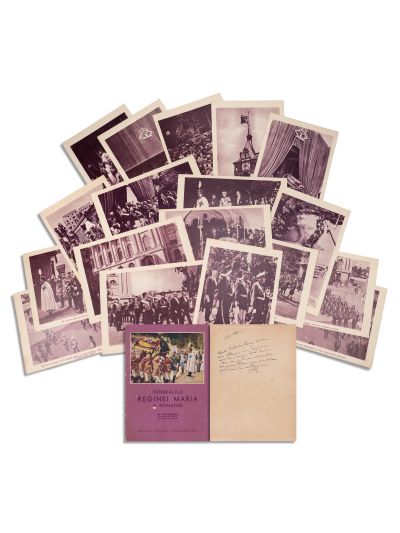 Albumul funeraliilor reginei Maria, 50 de fotografii și 3 planșe color