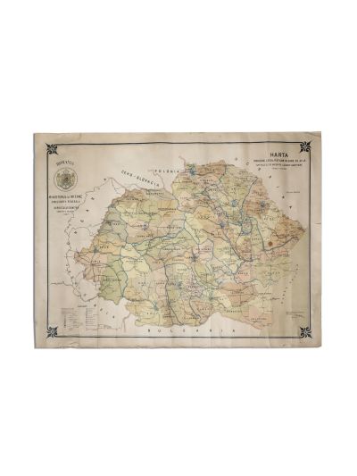 Harta spitalelor și clădirilor sanitare, 1922